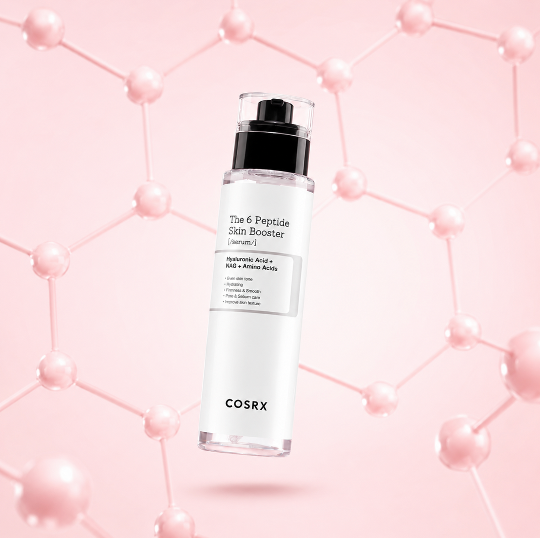 COSRX The 6 Peptide Skin Booster serum with peptides and hyaluronic acid for hydrated, firmer and glowing skin