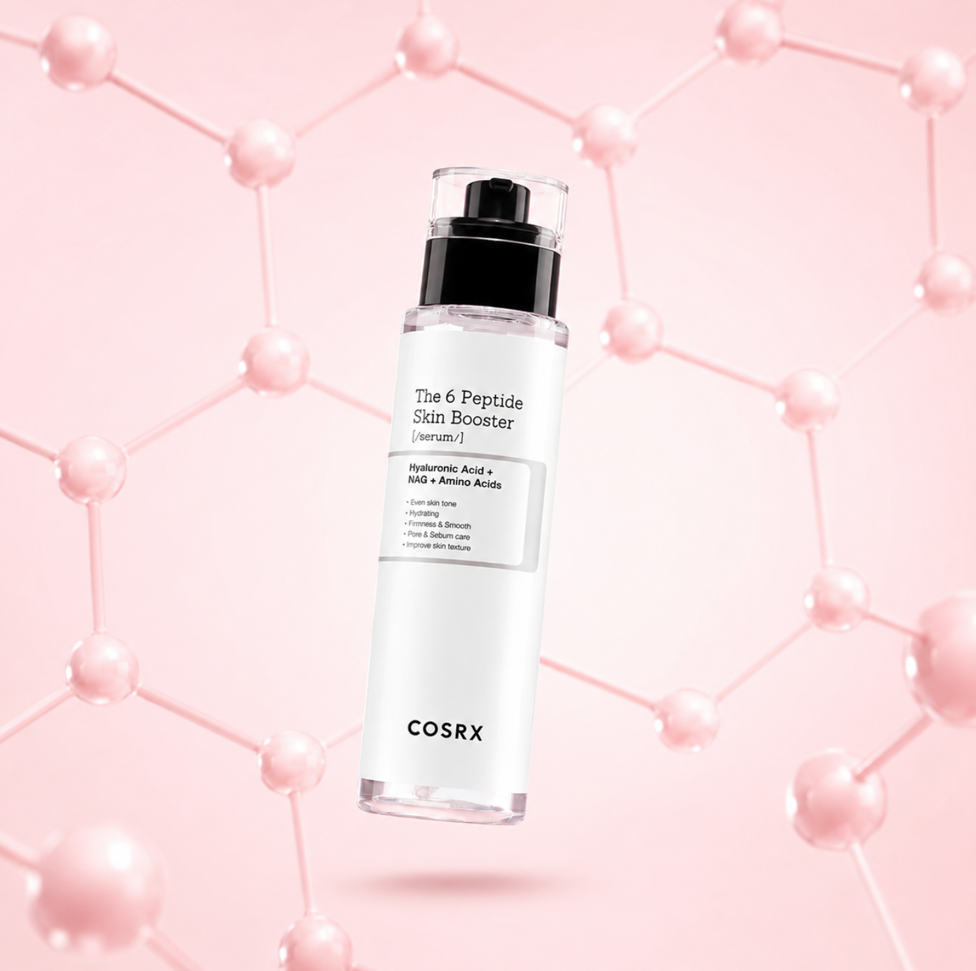 COSRX The 6 Peptide Skin Booster serum with peptides and hyaluronic acid for hydrated, firmer and glowing skin