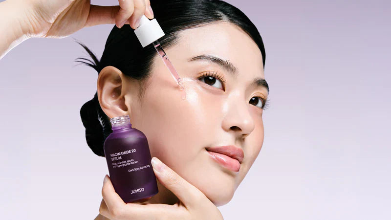 Jumiso hudvård med vitaminserum och glowgivande produkter