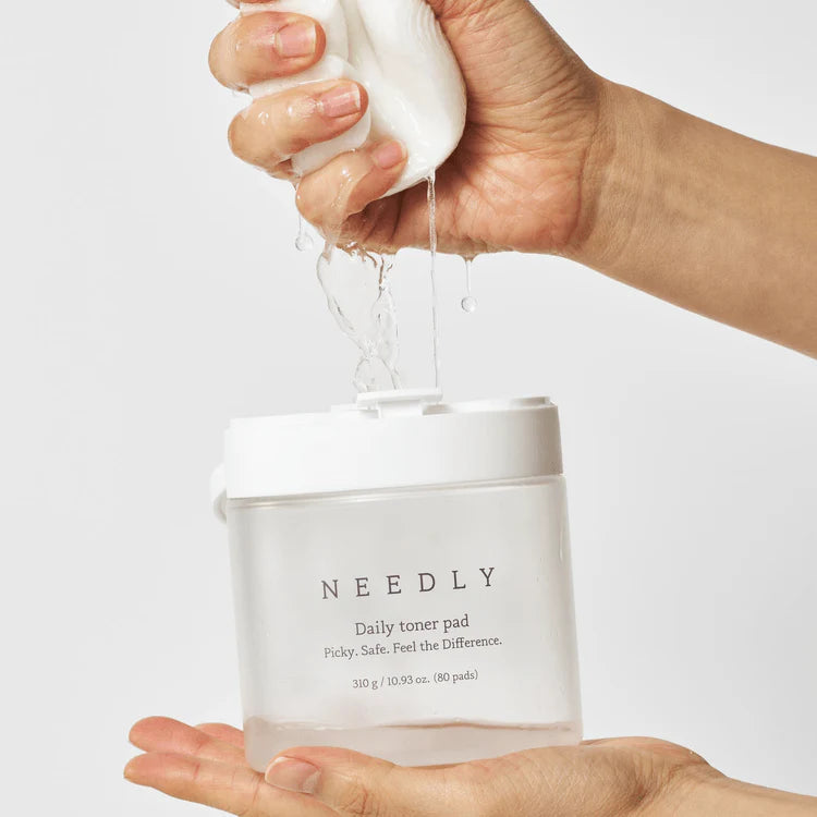 NEEDLY Korean skincare brand image with minimalist K-beauty products