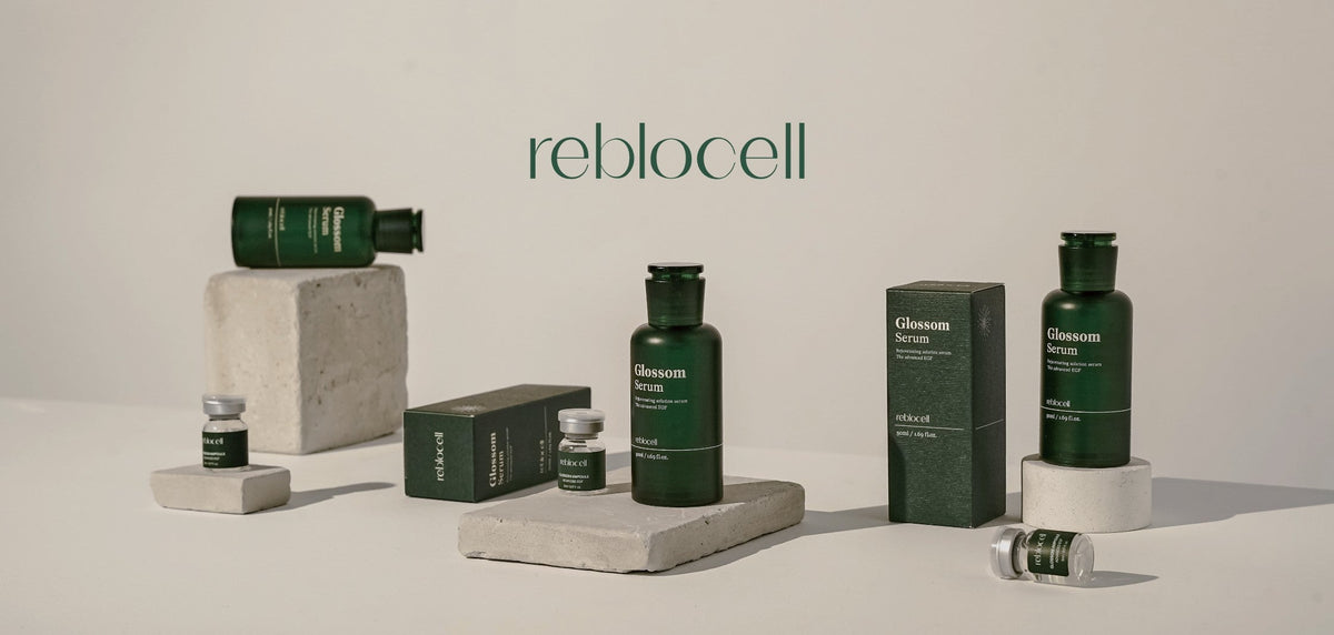 REBLOCELL hudvård med EGF och produkter för hudförnyelse