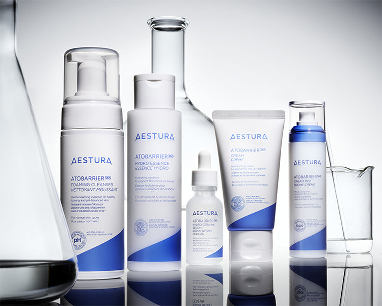 AESTURA dermatologisk hudvård för hudbarriär och känslig hud