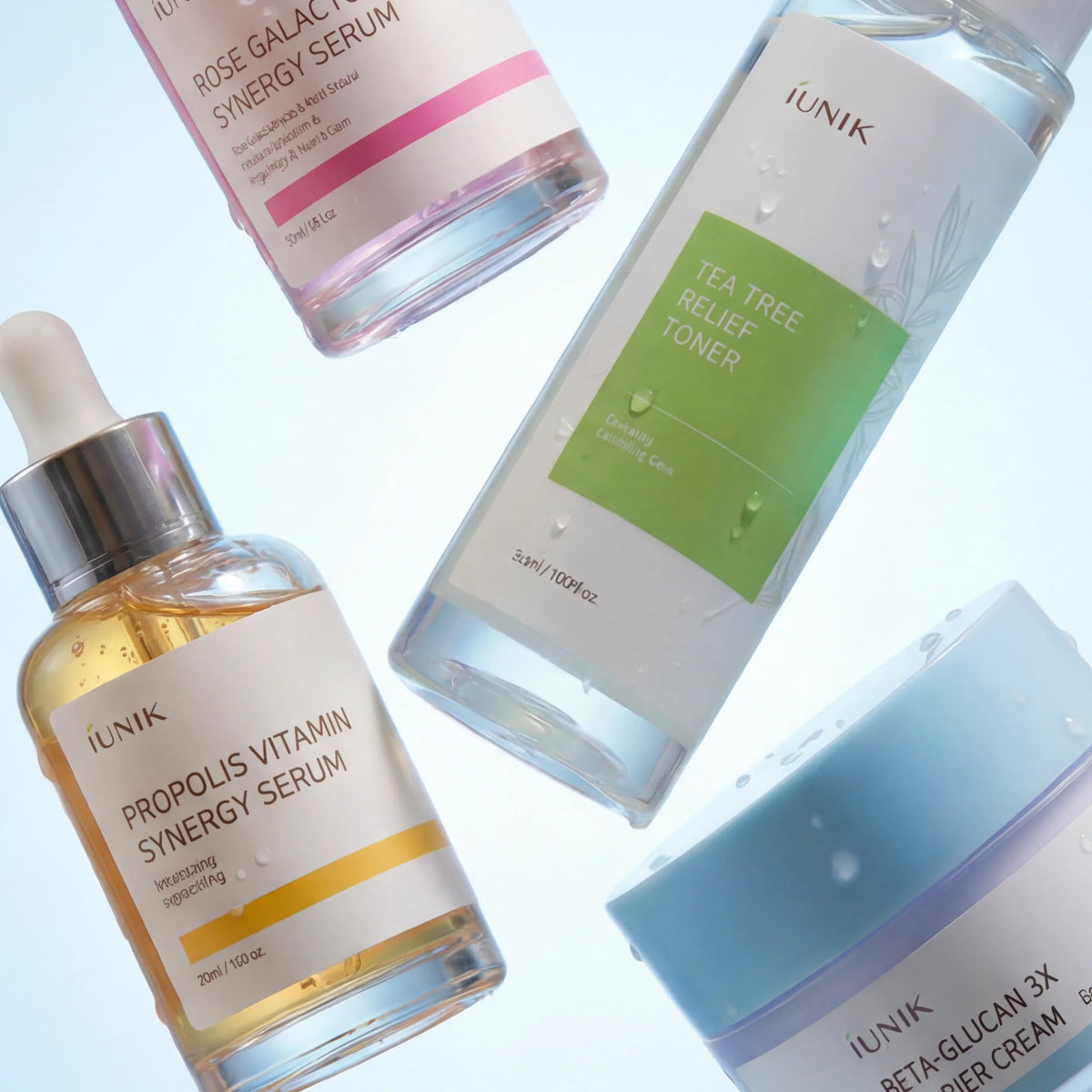 iUNIK hudvård med naturliga ingredienser och minimalistisk skincare