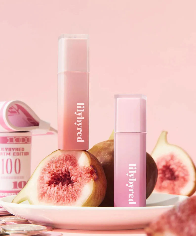 Lilybyred makeup med lip tints och trendiga färger för glow