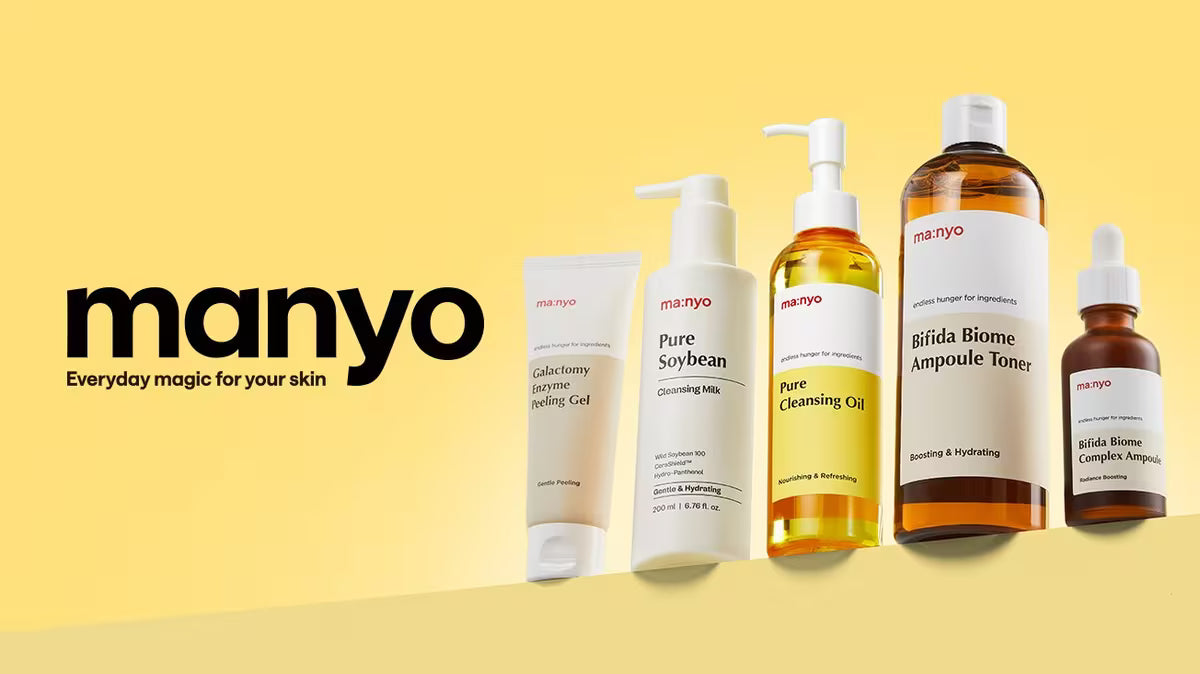 ma:nyo hudvård med Pure Cleansing Oil och ingrediensfokuserade produkter