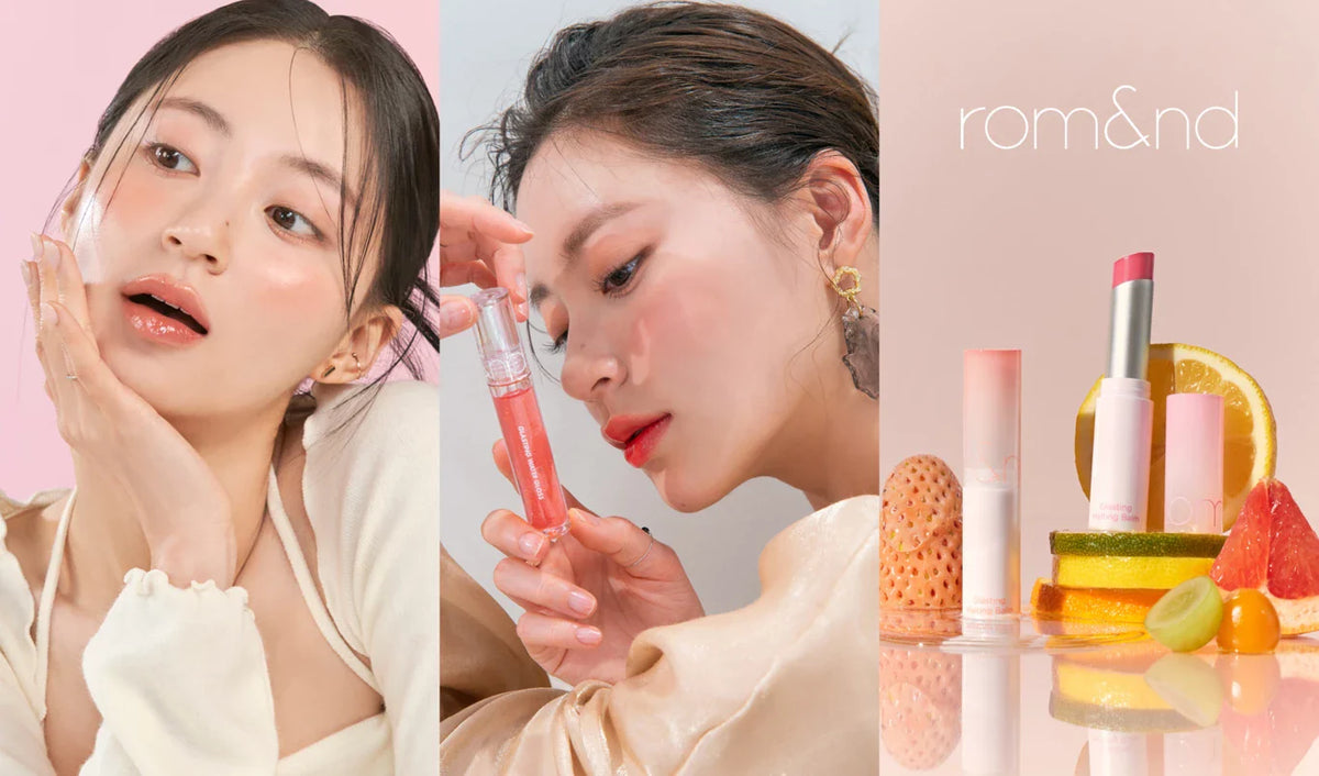 rom&nd makeup med lip tints, glow och trendiga skönhetsfavoriter
