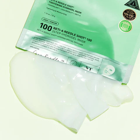 VT Cosmetics RETI-A Reedle Shot 100 2STEP Hydrogel Mask 2type VT Cosmetics