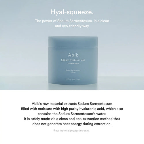 Abib Sedum hyaluron pad Hydrating touch
