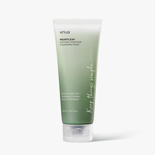 Anua HEARTLEAF SUCCINIC MOISTURE CLEANSING FOAM Anua