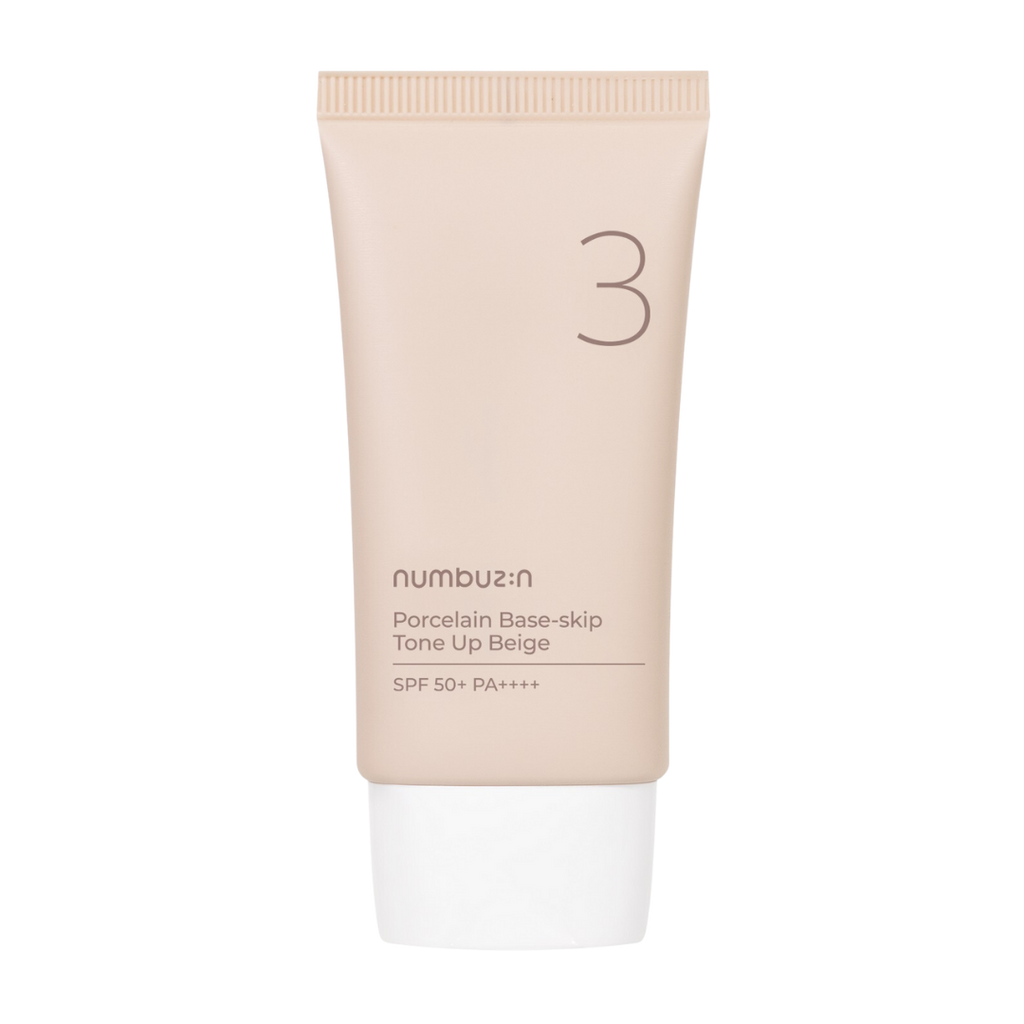 Numbuzin No.3 Porcelain Base-skip Tone Up Beige Numbuzin