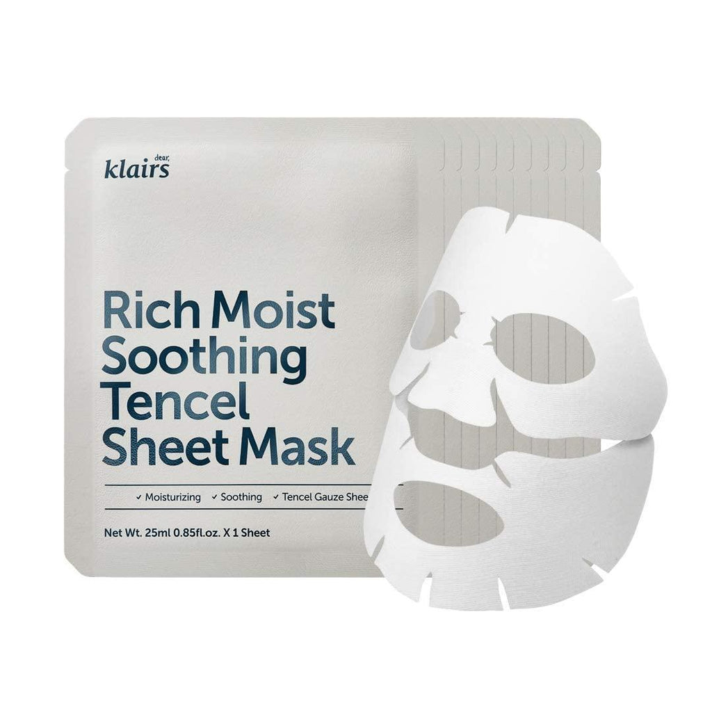 Dear Klairs Rich Moist Soothing Tencel Sheet Mask 25ml x 10ea Dear Klairs