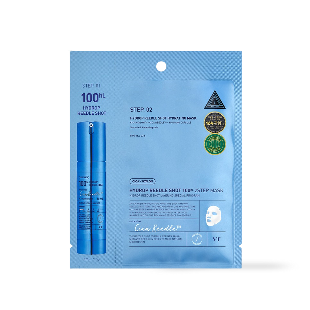 VT Cosmetics HYDROP Reedles Shot 100hL 2 STEP MASK VT Cosmetics