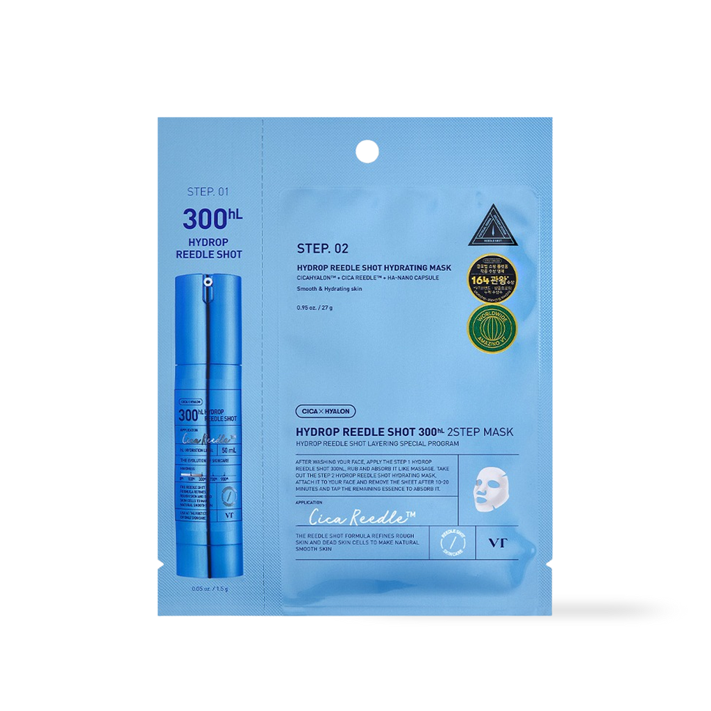 VT Cosmetics HYDROP Reedles Shot 300hL 2 STEP MASK VT Cosmetics