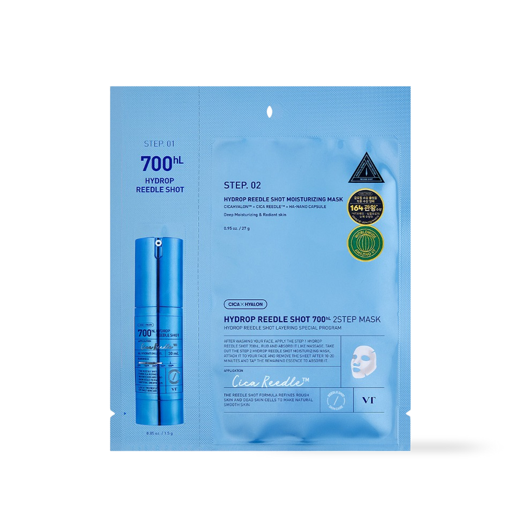 VT Cosmetics HYDROP Reedles Shot 700hL 2 STEP MASK VT Cosmetics