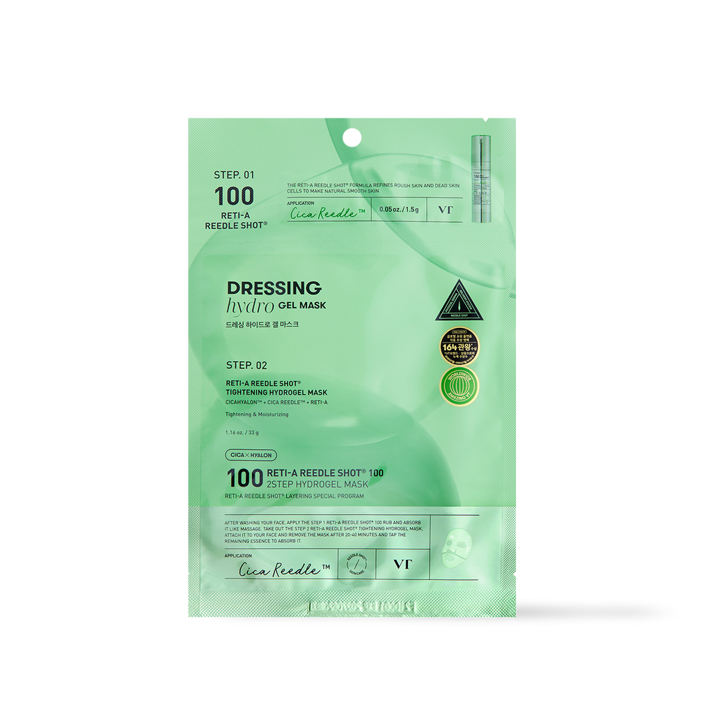 VT Cosmetics RETI-A Reedle Shot 100 2STEP Hydrogel Mask 2type VT Cosmetics
