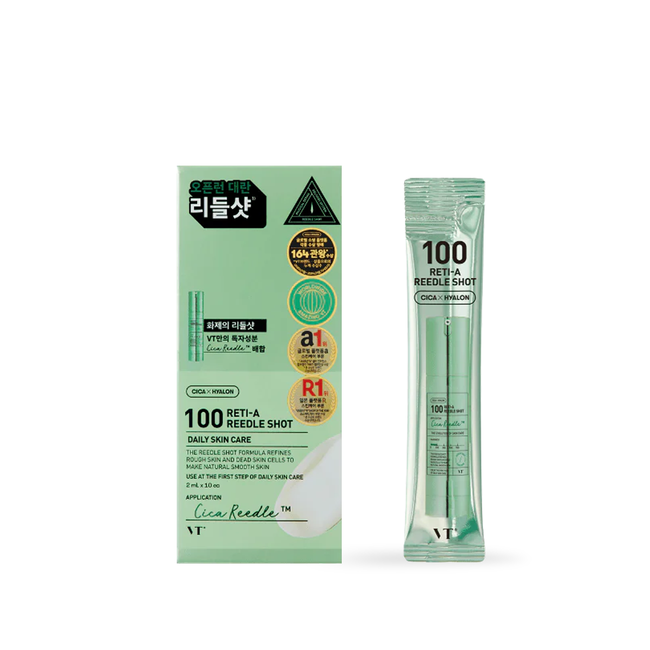 VT Cosmetics 100 RETI-A Reedle shot 10 shots VT Cosmetics