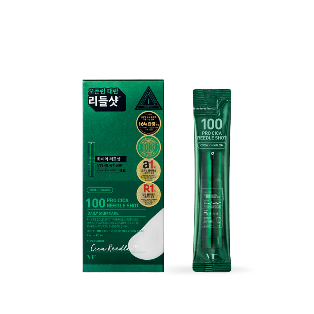 VT Cosmetics 100 PRO CICA Reedle shot 10 shots VT Cosmetics
