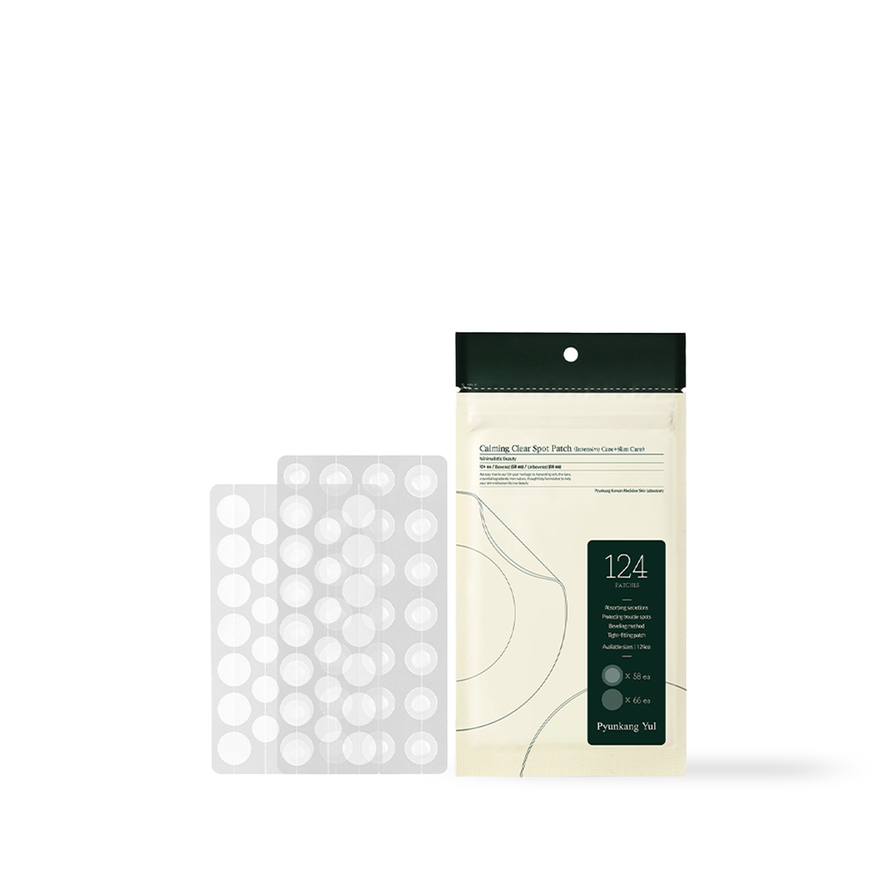 PyunkangYul Calming Clear Spot Patch (Intensive Care+Slim Care) 124pcs PyunkangYul