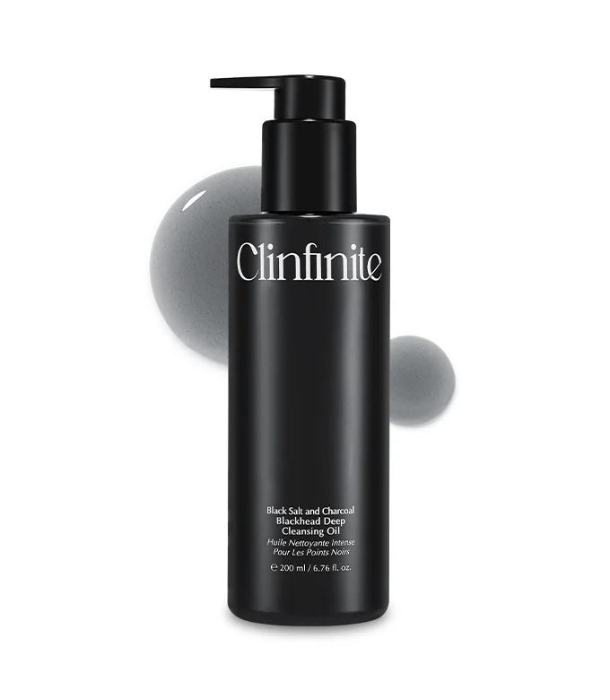 Clinfinite Black Salt & Charcoal Blackhead Deep Cleansing Oil 200ml Clinfinite