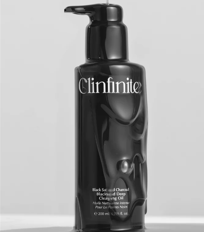 Clinfinite Black Salt & Charcoal Blackhead Deep Cleansing Oil 200ml Clinfinite