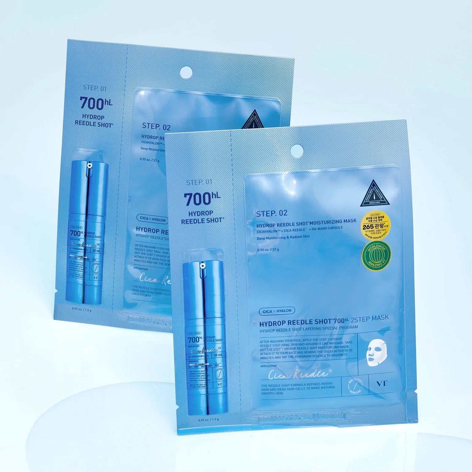 VT Cosmetics HYDROP Reedles Shot 700hL 2 STEP MASK VT Cosmetics