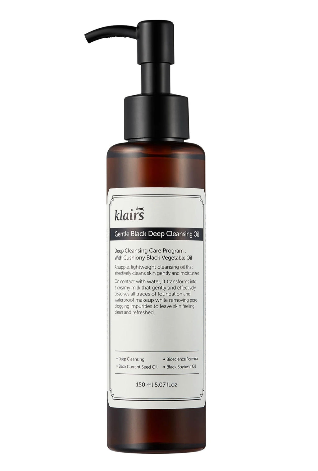 Dear Klair's Gentle Black Deep Cleansing Oil 150ml