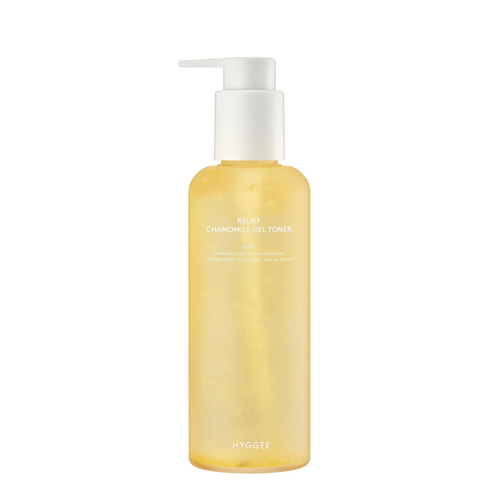 HYGGEE Relief Chamomile Gel Toner 200ml lugnande återfuktande toner med kamomill för känslig hud