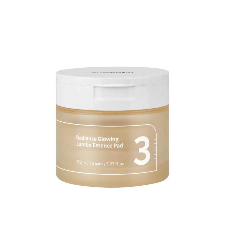 Numbuzin No.3 Radiance Glowing Jumbo Essence Pad 70st