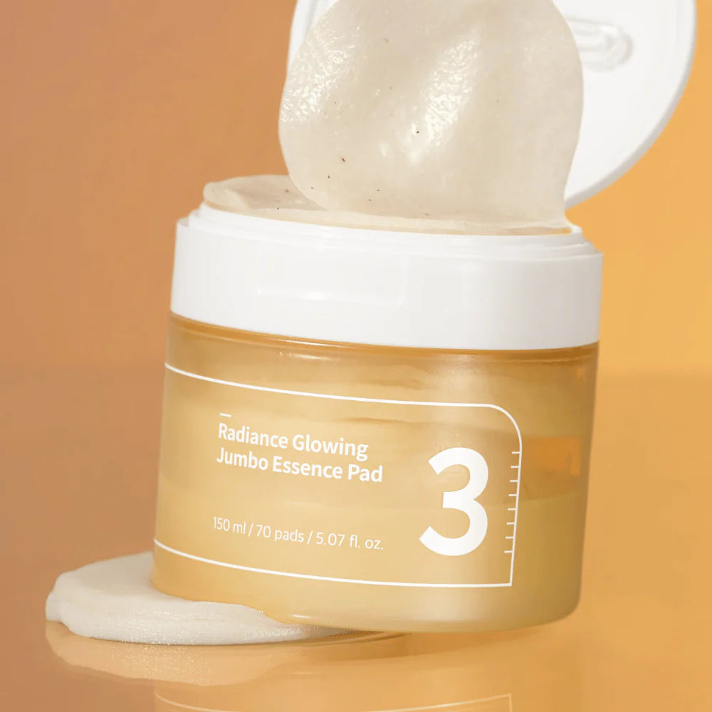 Numbuzin No.3 Radiance Glowing Jumbo Essence Pad 70pcs