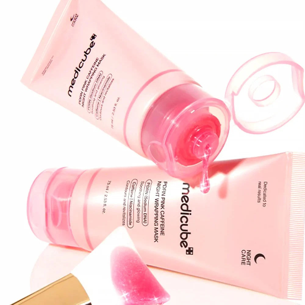Medicube PDRN Pink Caffeine Overnight Wrapping Mask 75ml Medicube