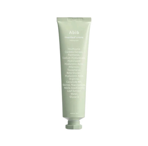 Abib Heartleaf Crème Calming Tube 75ml återfuktande ansiktskräm med Heartleaf och Ceramide NP
