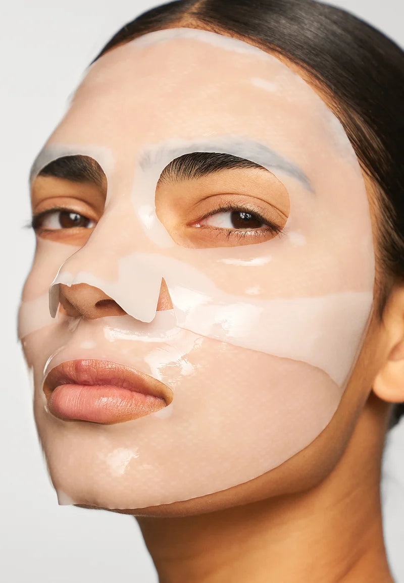 Korean skincare collagen gel mask with Jericho Rose extract for hydration and elasticity
