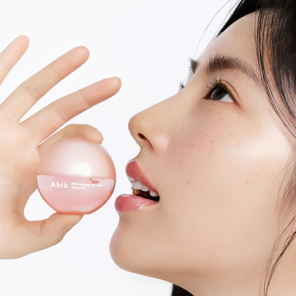 Abib PDRN Collagen Lip Mask Glazed Jelly i rosa burk