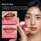 Abib PDRN Collagen Lip Mask med transparent glazed jelly-textur