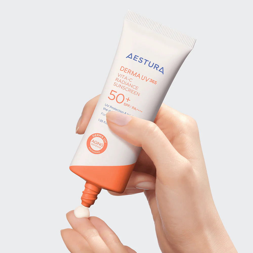Vitamin C sunscreen with SPF50+ for radiant skin