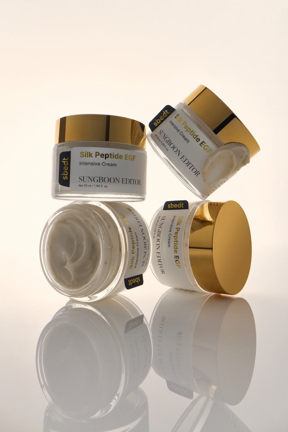 Anti aging face cream with EGF and ceramides for skin barrier care