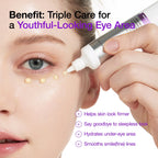 Anua eye cream as part of Korean skincare nighttime routine for anti aging