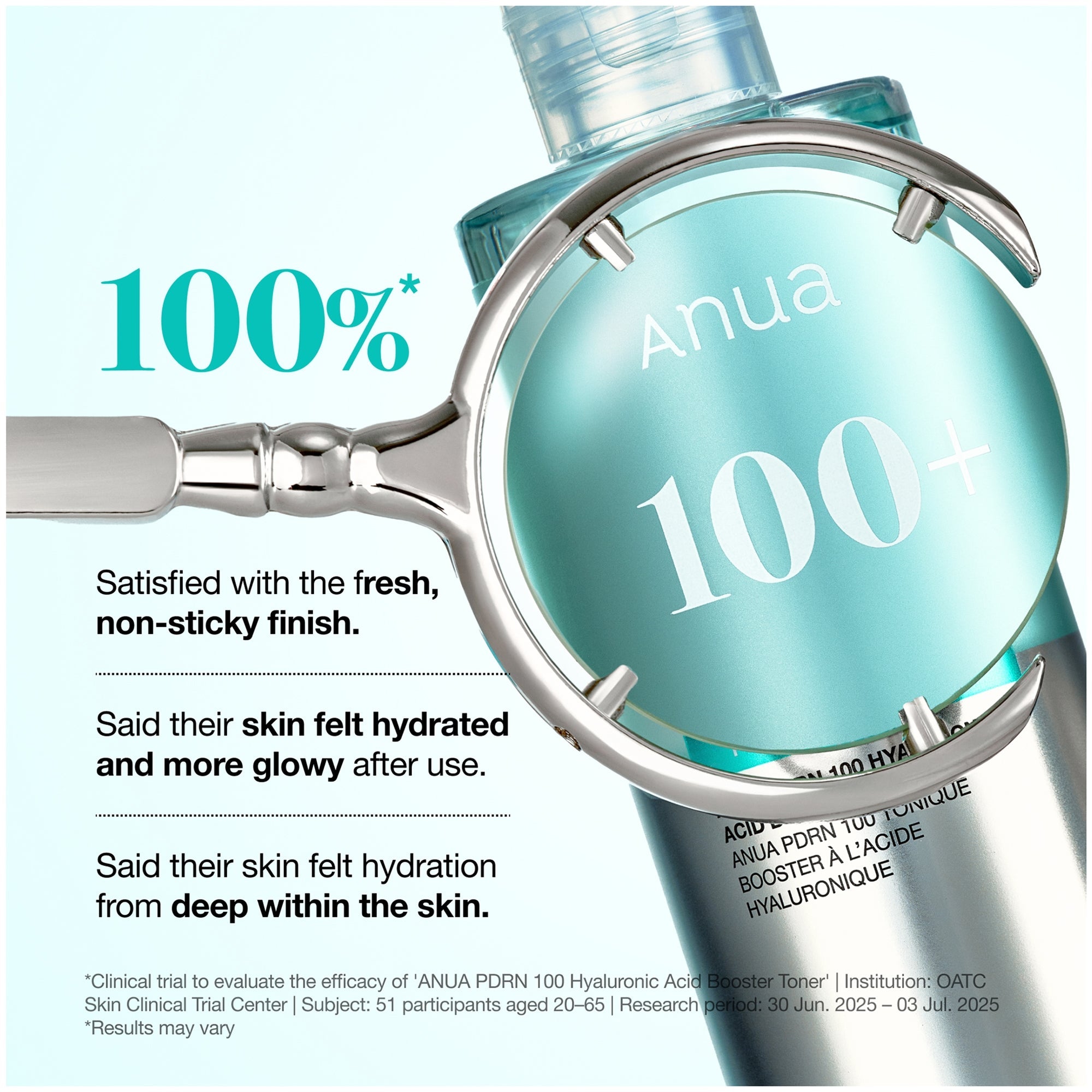 Anua PDRN 100 Hyaluronic Acid Booster Toner som stärker hudbarriären och ger lyster