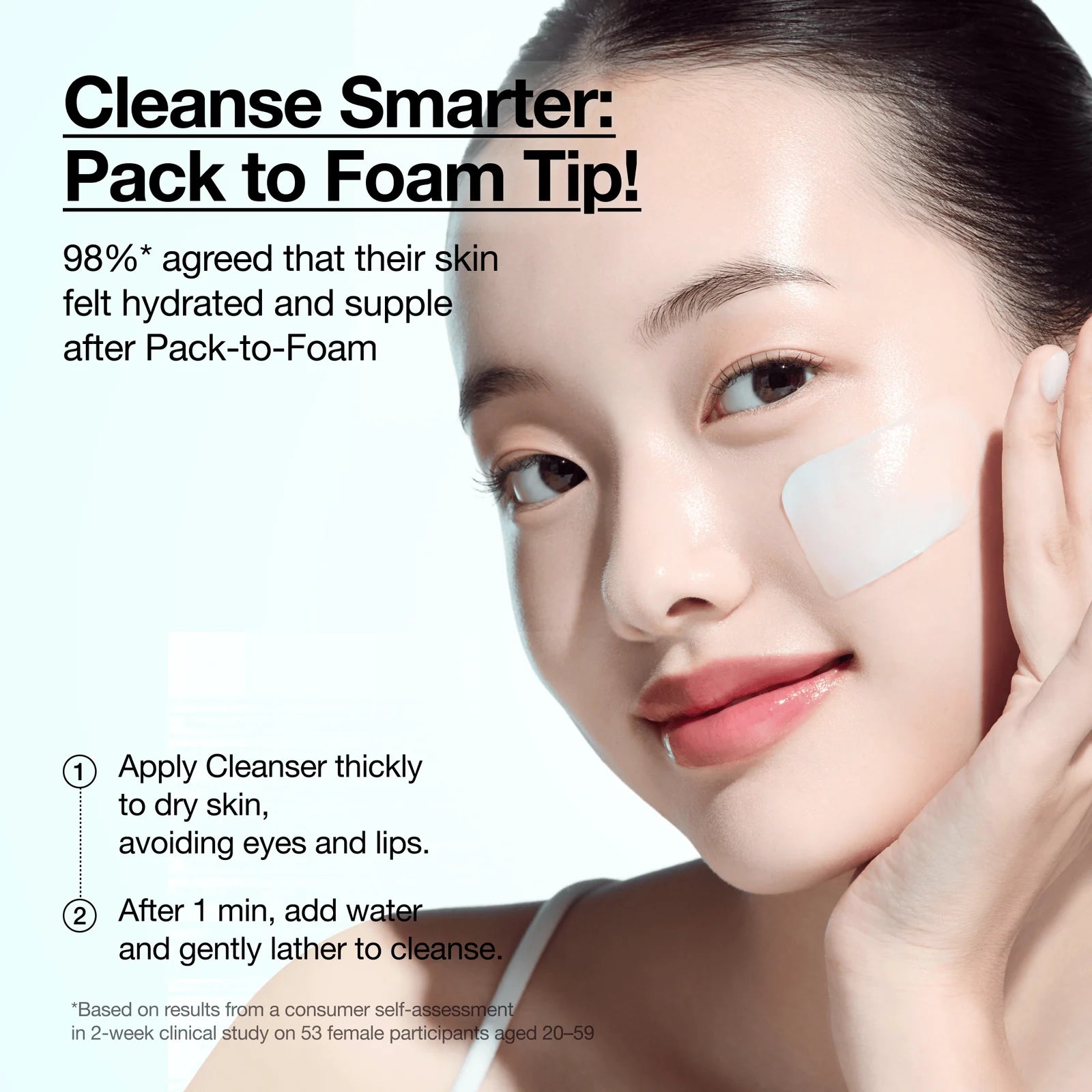 Anua foam cleanser som rengör huden utan att torka ut
