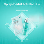 Spray-to-melt-rutin med ANUA PDRN Collagen Neck Patch för fukt, lyster och fasthet