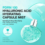 Anua PDRN Hyaluronic Acid Hydrating Capsule Mist för återfuktning och lyster