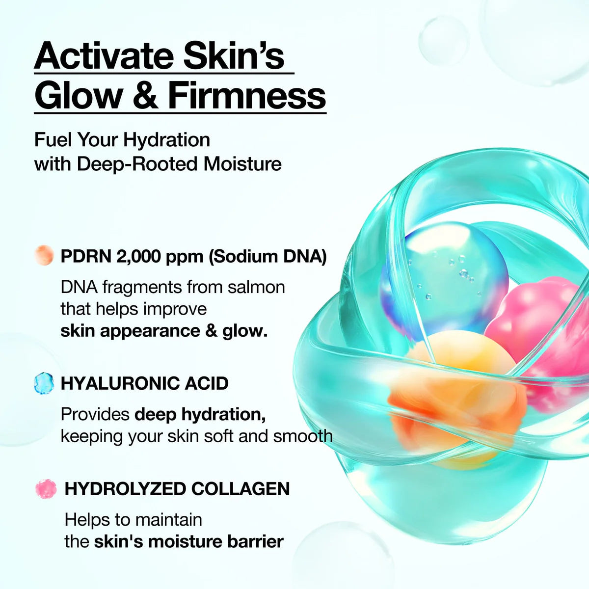 Anua PDRN Hyaluronic Acid Hydrating Capsule Mist med PDRN, hyaluronsyra och kollagen för glow och återfuktning