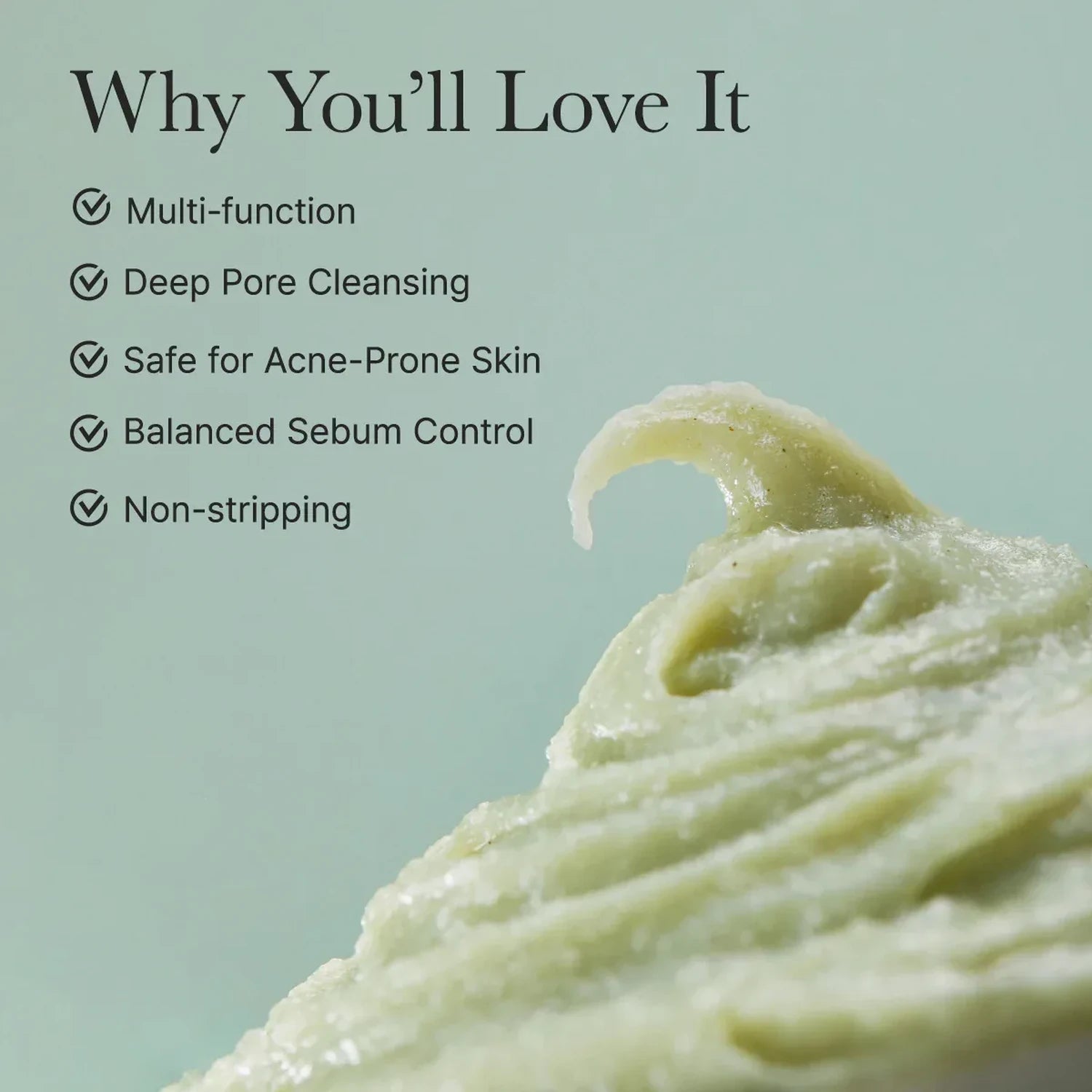Arencia koreansk hudvård – Fresh Green Rice Mochi Cleanser för fet och kombinerad hud