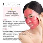 Ansiktsmask för förbättrad elasticitet och glow