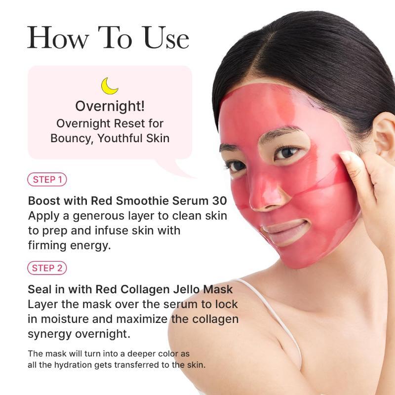 Ansiktsmask för förbättrad elasticitet och glow