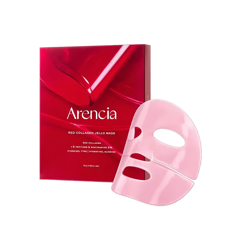 Arencia Red Collagen Jello Mask 4pcs
