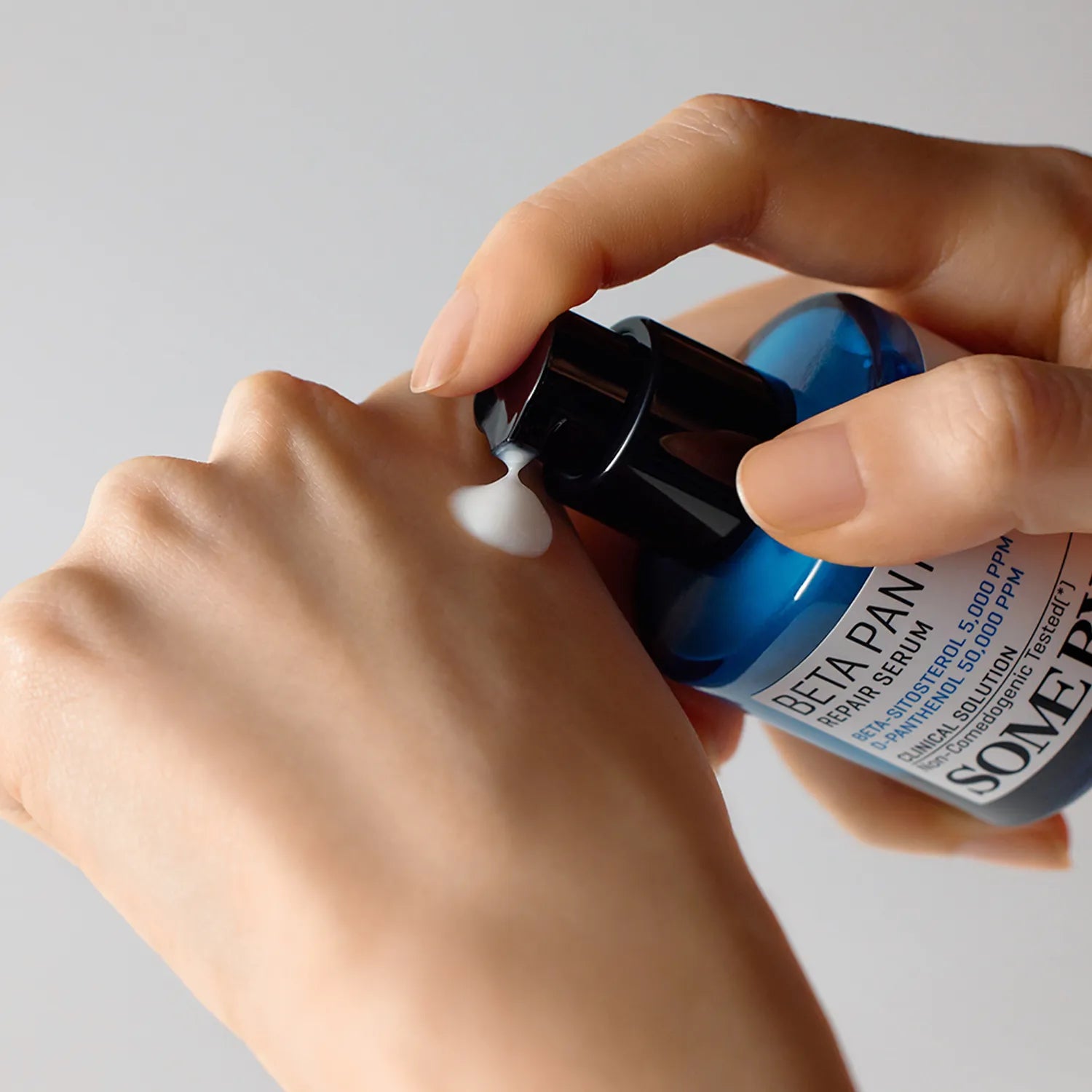 Barrier repair serum with panthenol and ceramides for sensitive skin