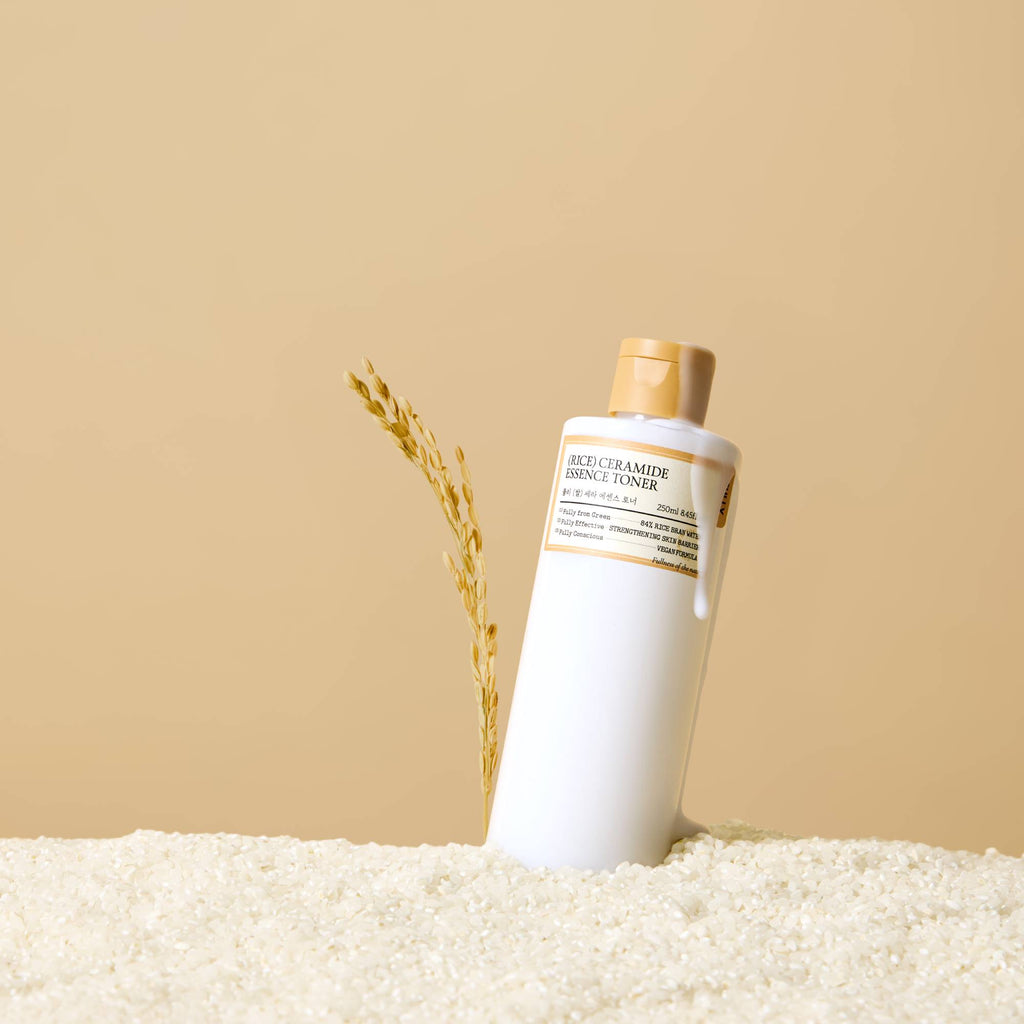 Rice Ceramide Essence Toner med Ectoin, Beta-Glucan och Centella Asiatica för känslig hud