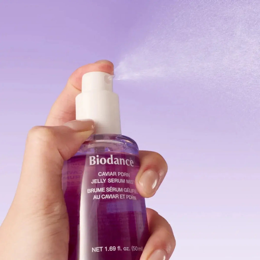 BIODANCE Caviar PDRN Jelly Serum Mist som fin ansiktsspray