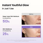 Results after one use of BIODANCE Caviar PDRN Capsule Cream
